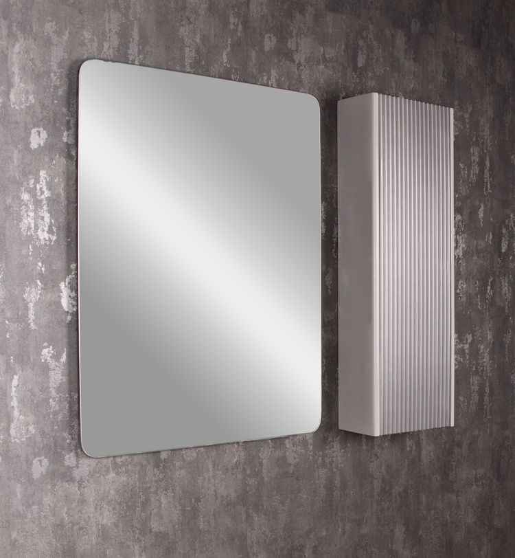 آینه 80*60 پشت PVC باکس 80*27