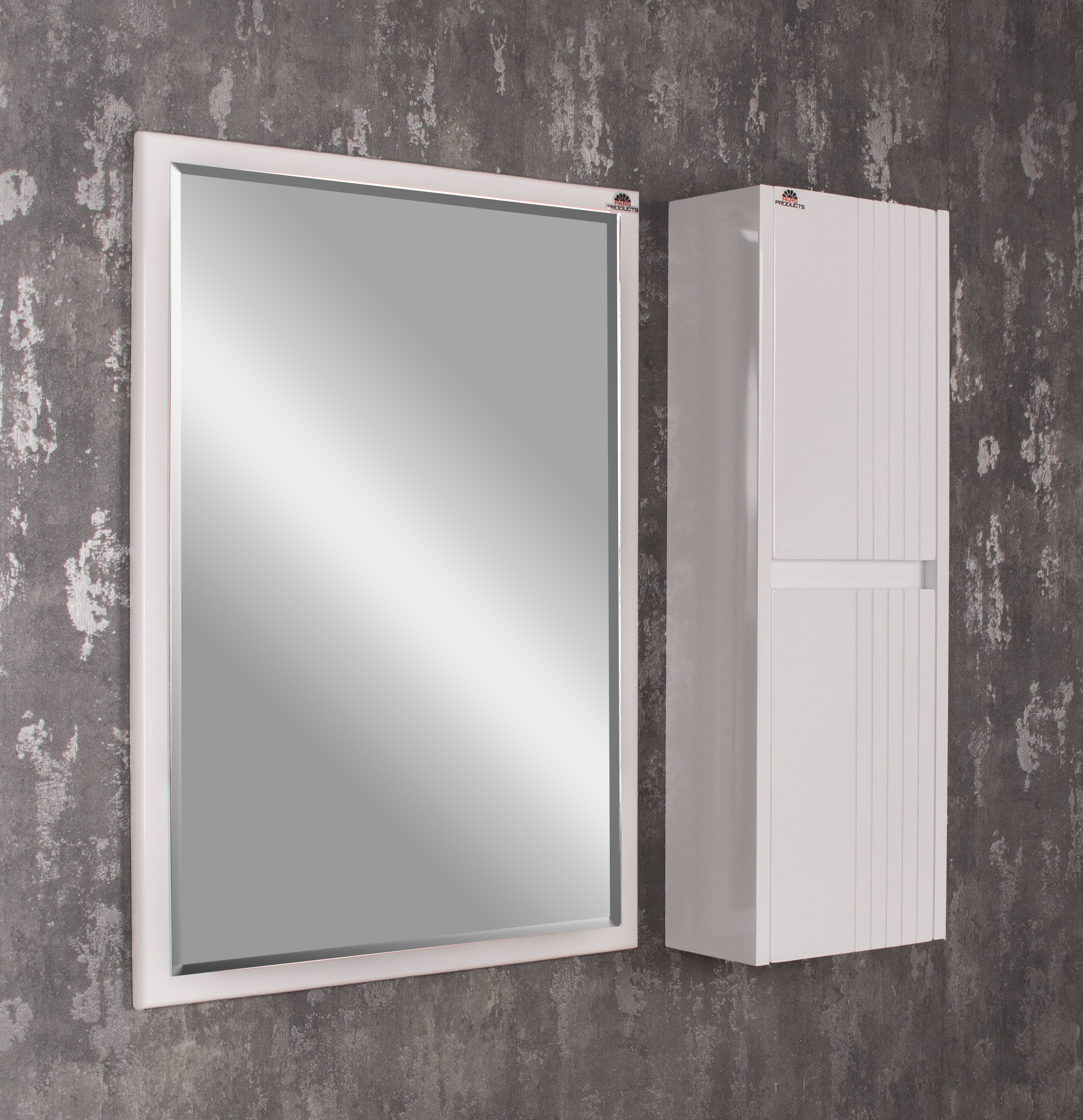 باکس 124×70 دو درب آینه 50×70 لبه هلال