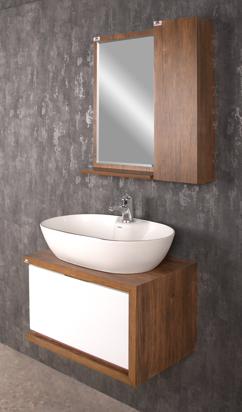 فول ست کابینت تورینو صفحه دوبل طرح چوب باکس 70*20 طرح چوب آینه 70*40 طرح چوب (بدون شیر)