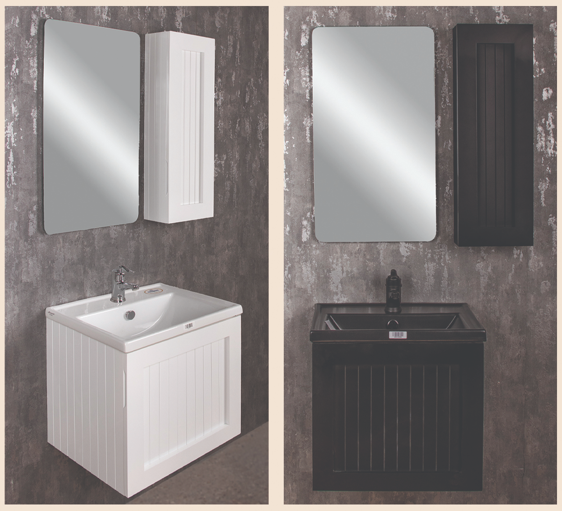 فول ست آلفا50 بدنه و درب خط دار باکس 70*24 بدنه و درب خط دار کابینت آینه باکس روشویی