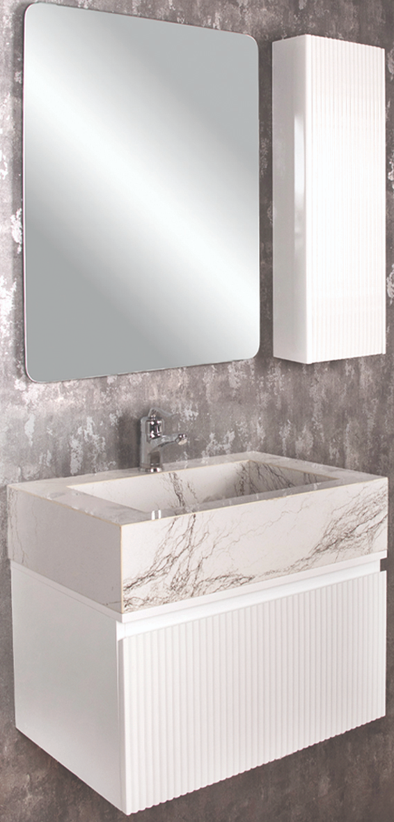 فول ست کابینت روشویی سرامیکی 50*40 آینه باکس ( بدون شیر )